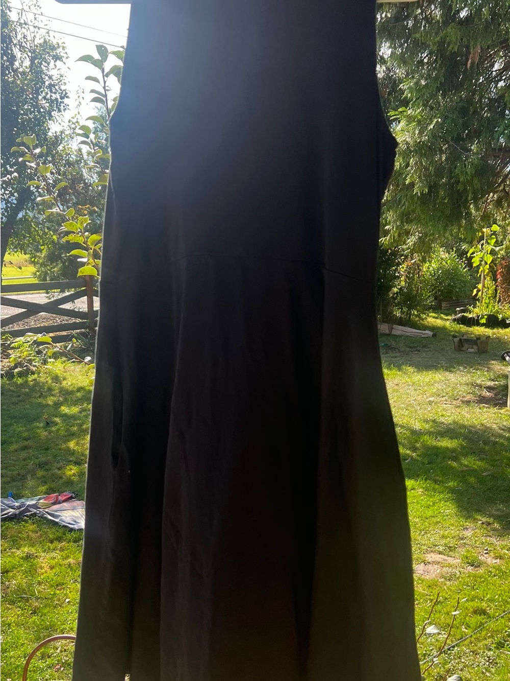 Pact Black Sleeveless Maxi Dress